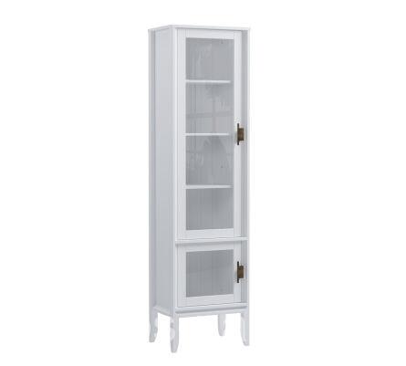 Шкаф Бридж узкий с 2 стеклянными дверями